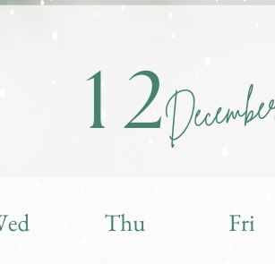 12月定休日のご案内